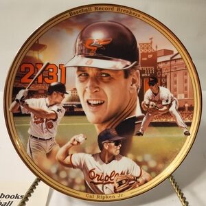 Bradford Exchange Baseball Record Breakers Collector's Plate - Cal Ripken Jr